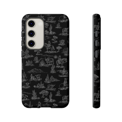 Midnight Toile Tough Case