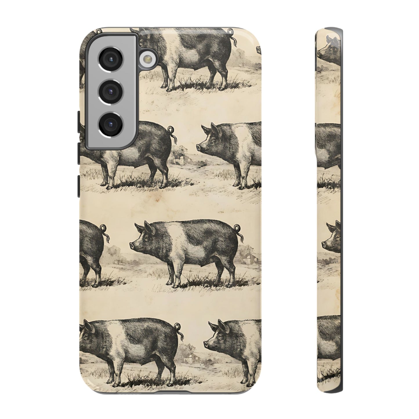 Vintage Pigs Tough Case