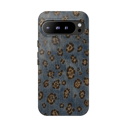 Denim Leopard Tough Case