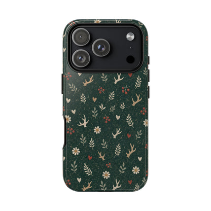 Antler Daisies Evergreen Tough Case