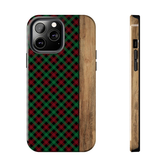 Red Green Plaid Phone Case