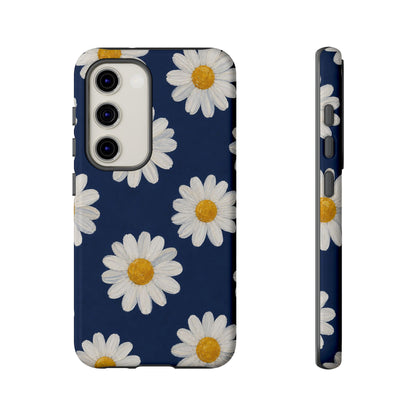 Navy Daisy Tough Case