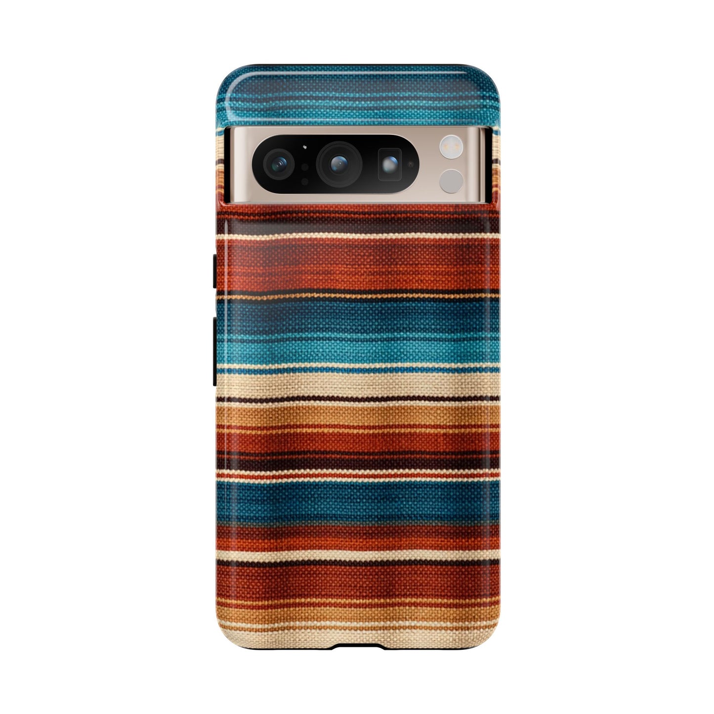 Turquoise + Orange Serape Tough Case