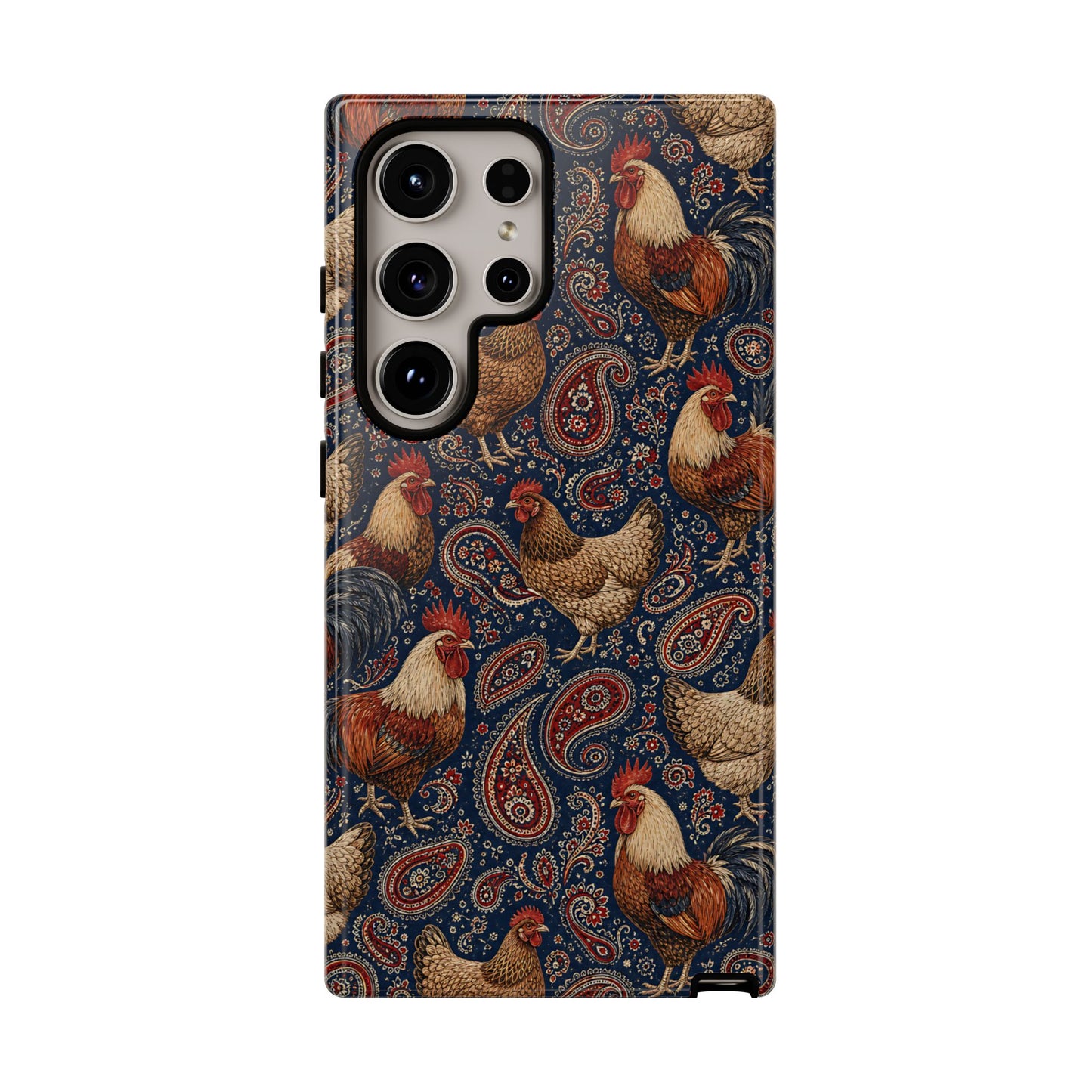 Patriotic Paisley Chickens Tough Case