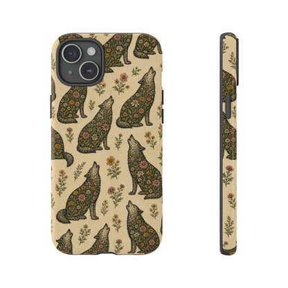 Floral Wolf Tough Case