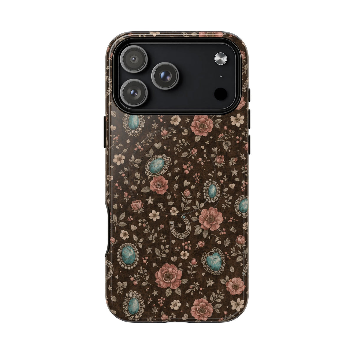 Turquoise Roses Magnetic Case