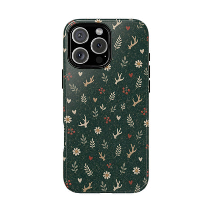 Antler Daisies Evergreen Tough Case