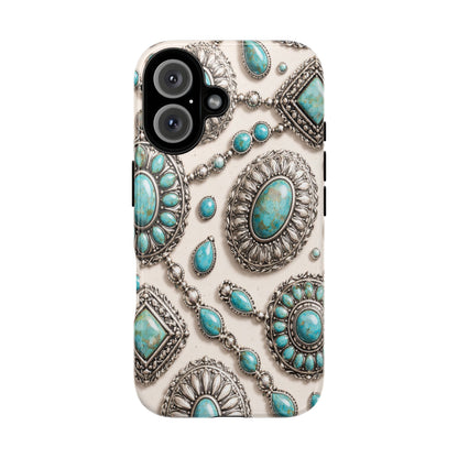 Turquoise Silver Concho Tough Case