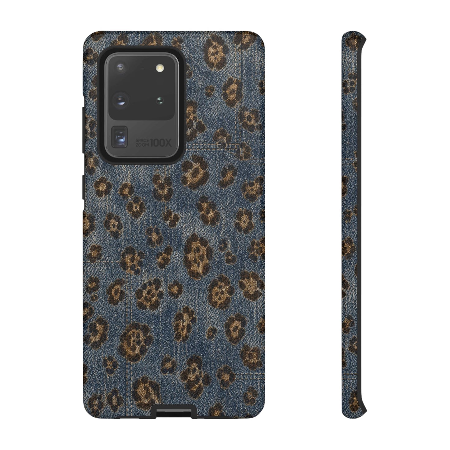 Denim Leopard Tough Case