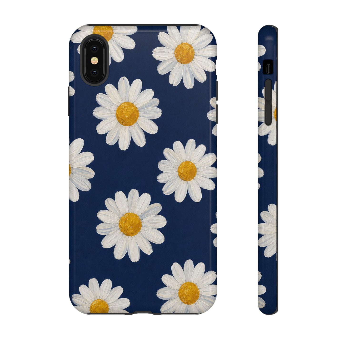 Navy Daisy Tough Case