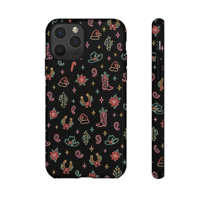 Neon Holiday Doodles Tough Case