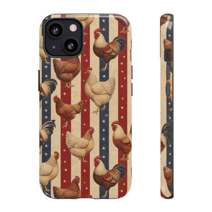 Chickens and Stripes Tough Case