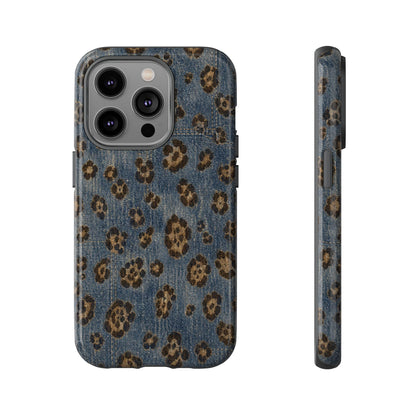 Denim Leopard Tough Case