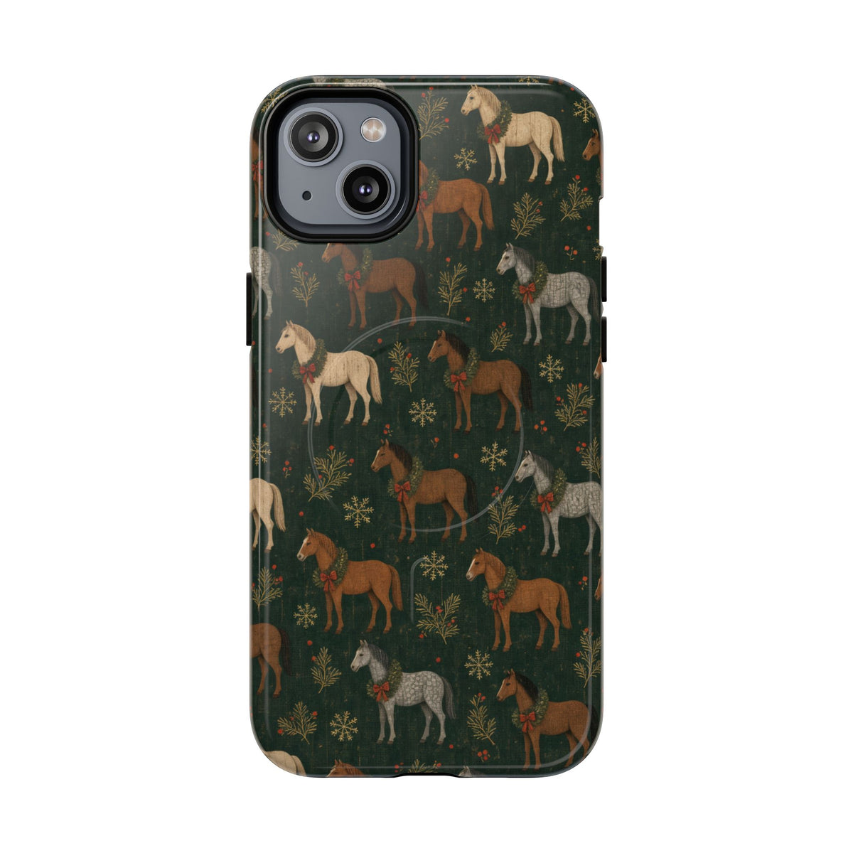 Wreath Horses Magnetic Case