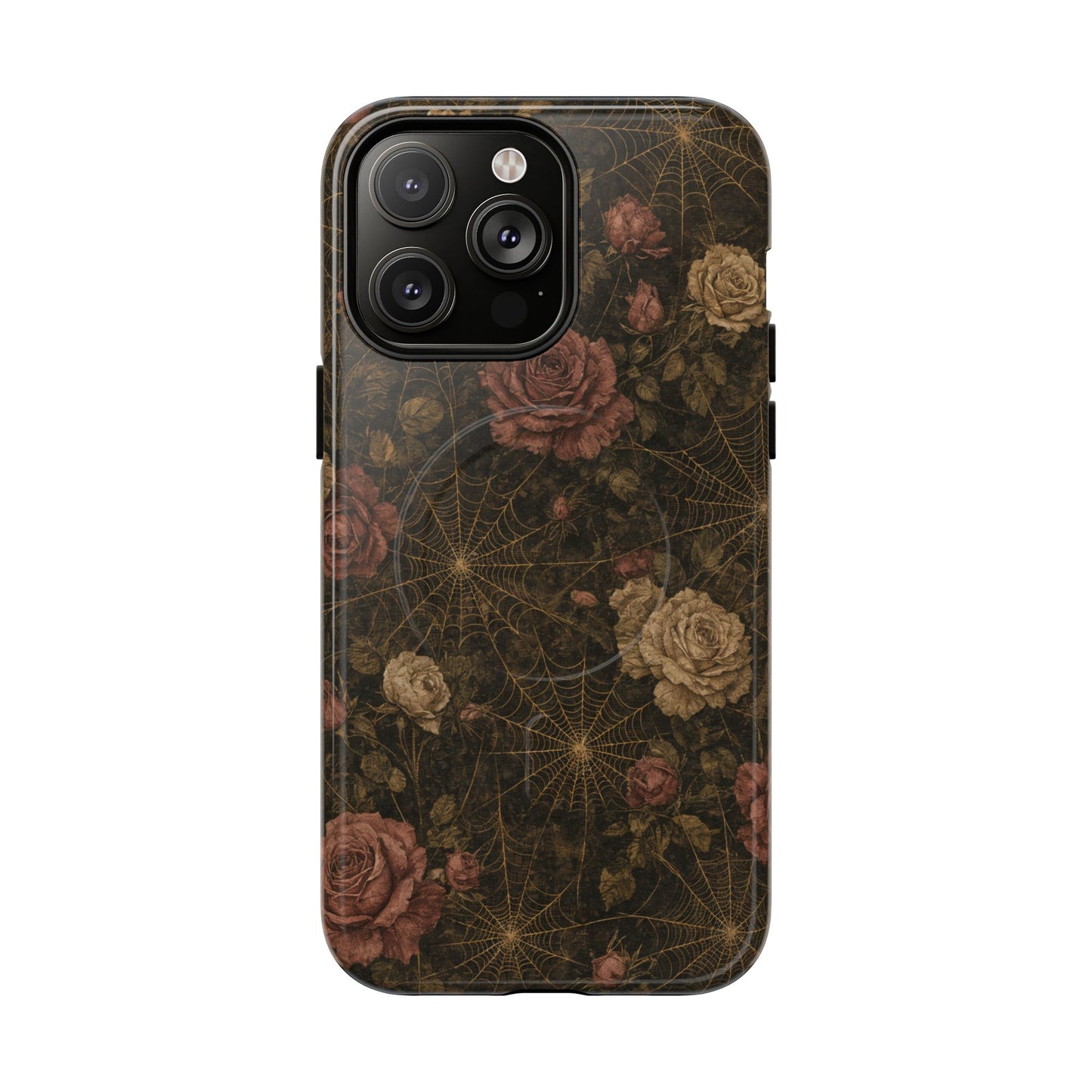 Spiderweb Rose Magnetic Case