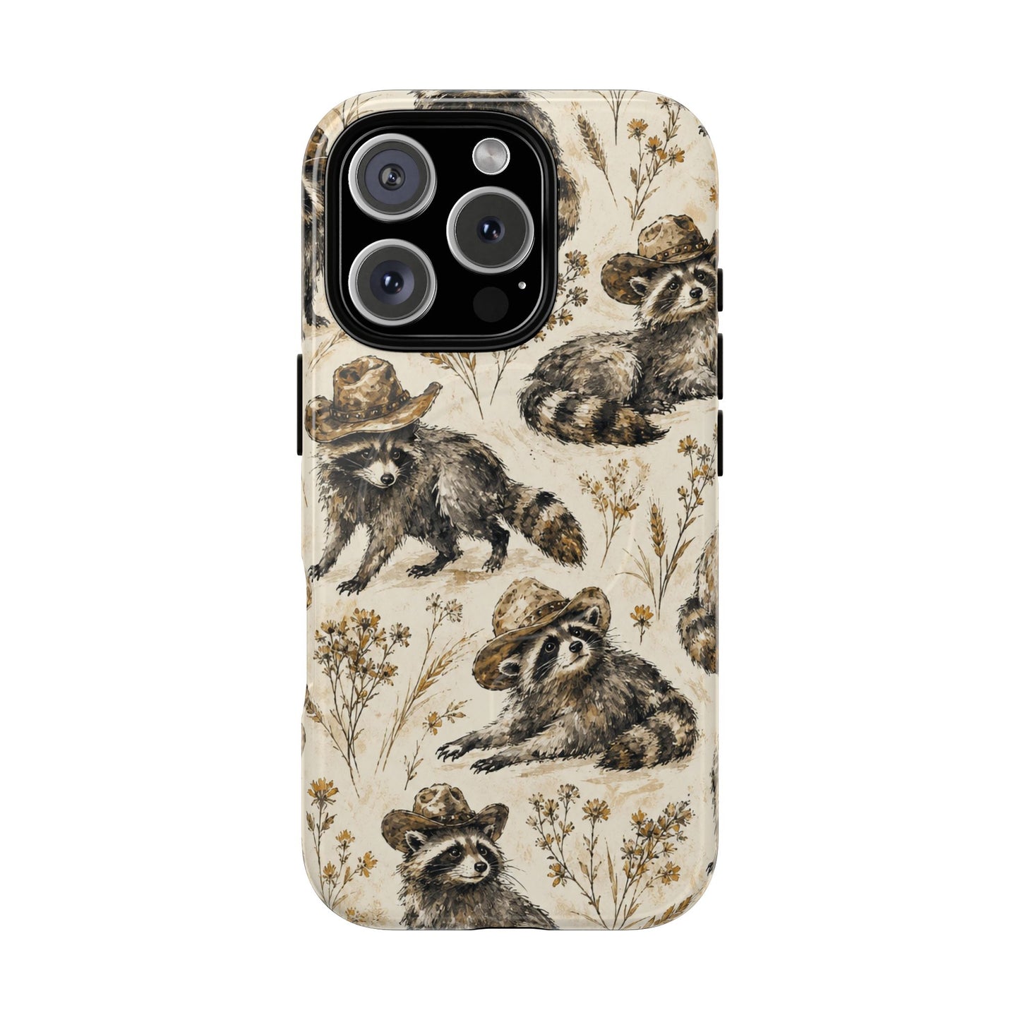 Vintage Raccoon Magnetic Case