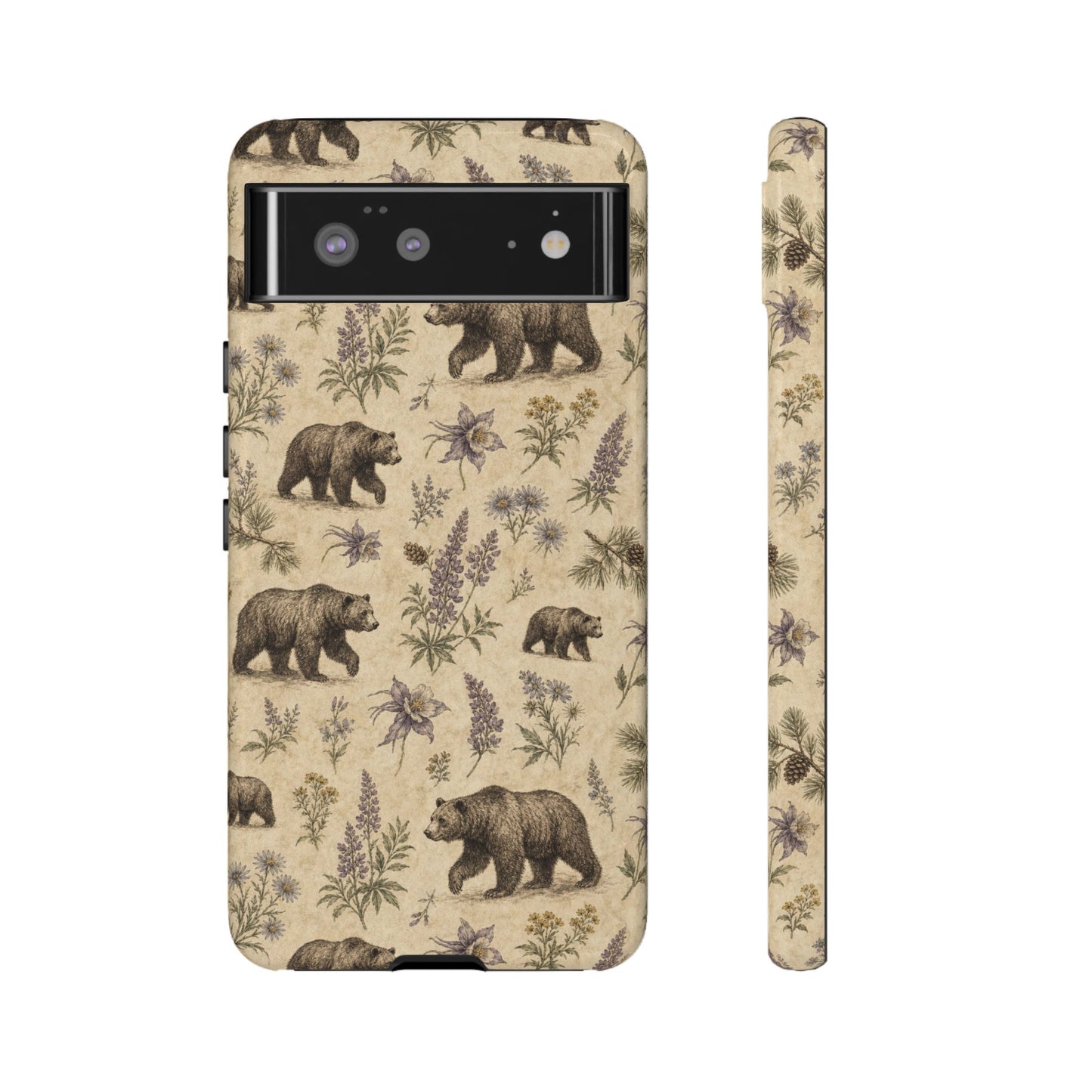 Floral Bear Tough Case