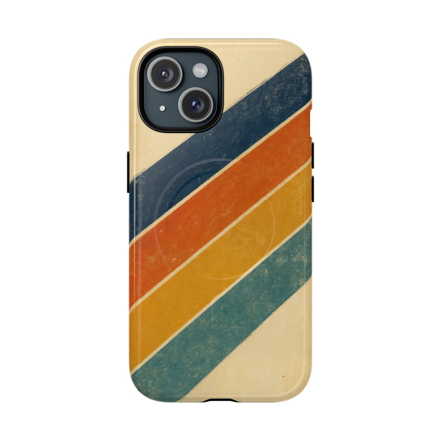 Retro Sunset Stripes Magnetic Case