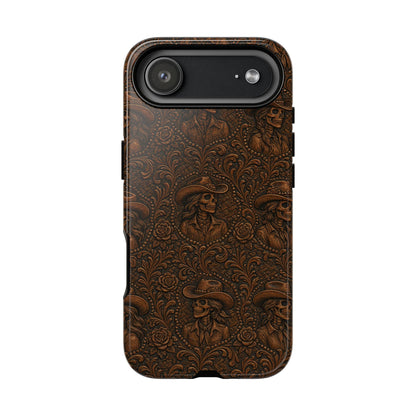 Tooled Skeleton Cowgirl Tough Case