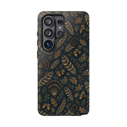 Navy Feathers Tough Case