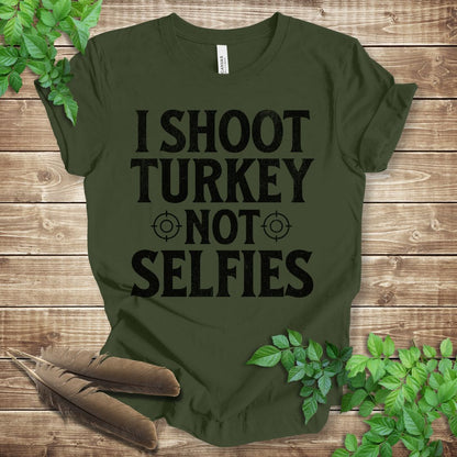 I Shoot Turkey Not Selfies T-shirt