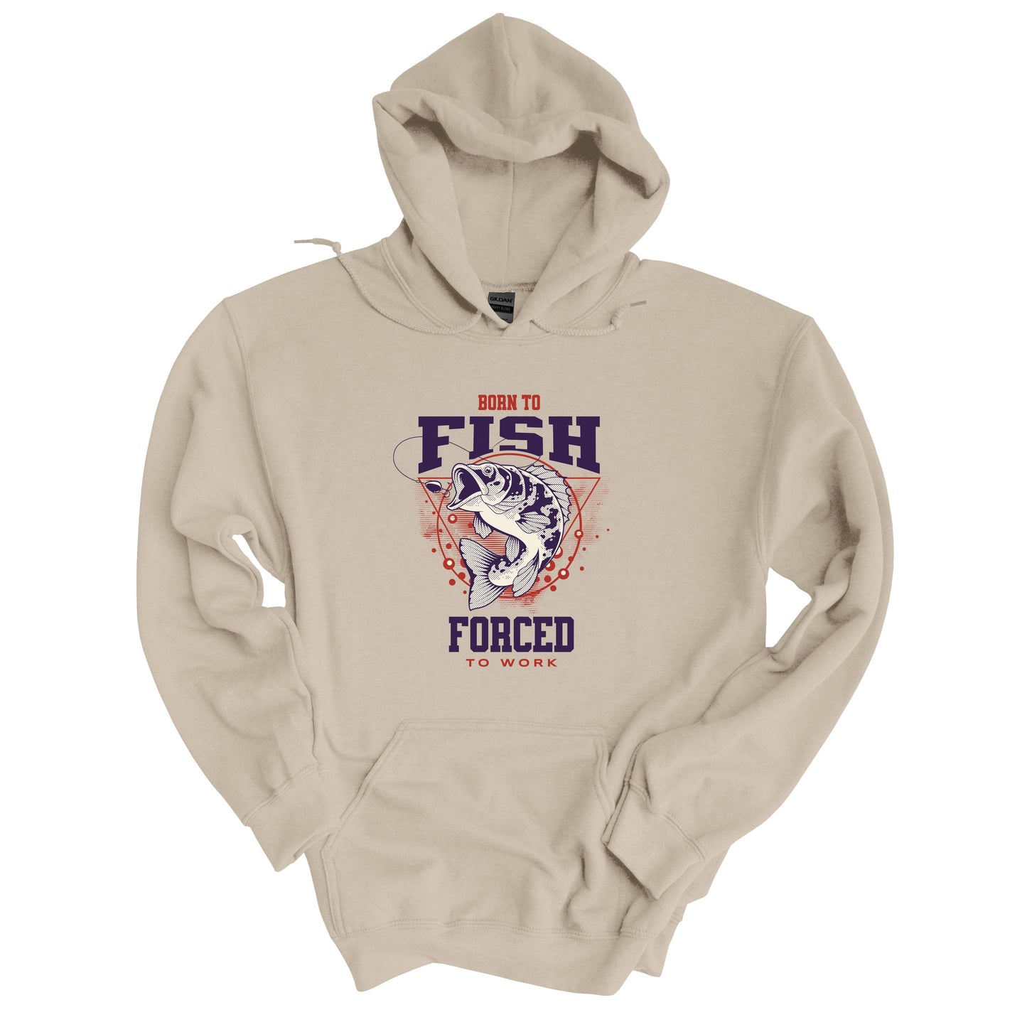 Born To Fish Forced To Work Hoodie