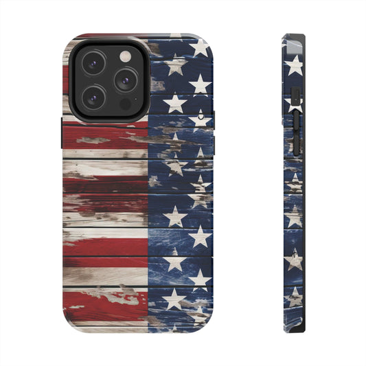 Wood Stars Stripes Patriotic Phone Case