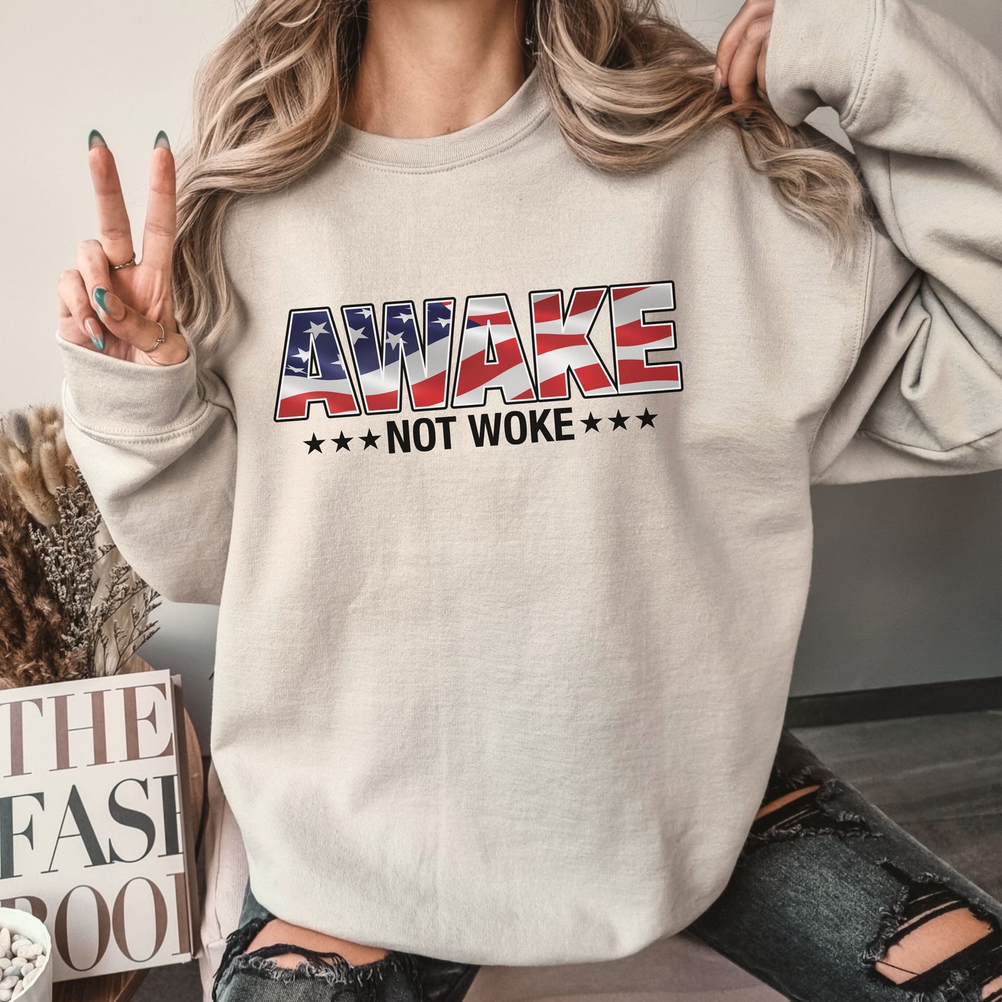 Awake Not Woke Sweatshirt