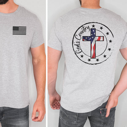 God's Country Patriotic Cross T-shirt