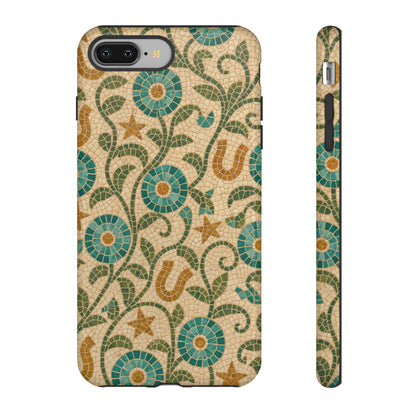 Turquoise Horseshoe Mosaic Tough Case