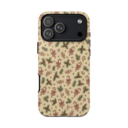 Candy Cane Gingham Tough Case
