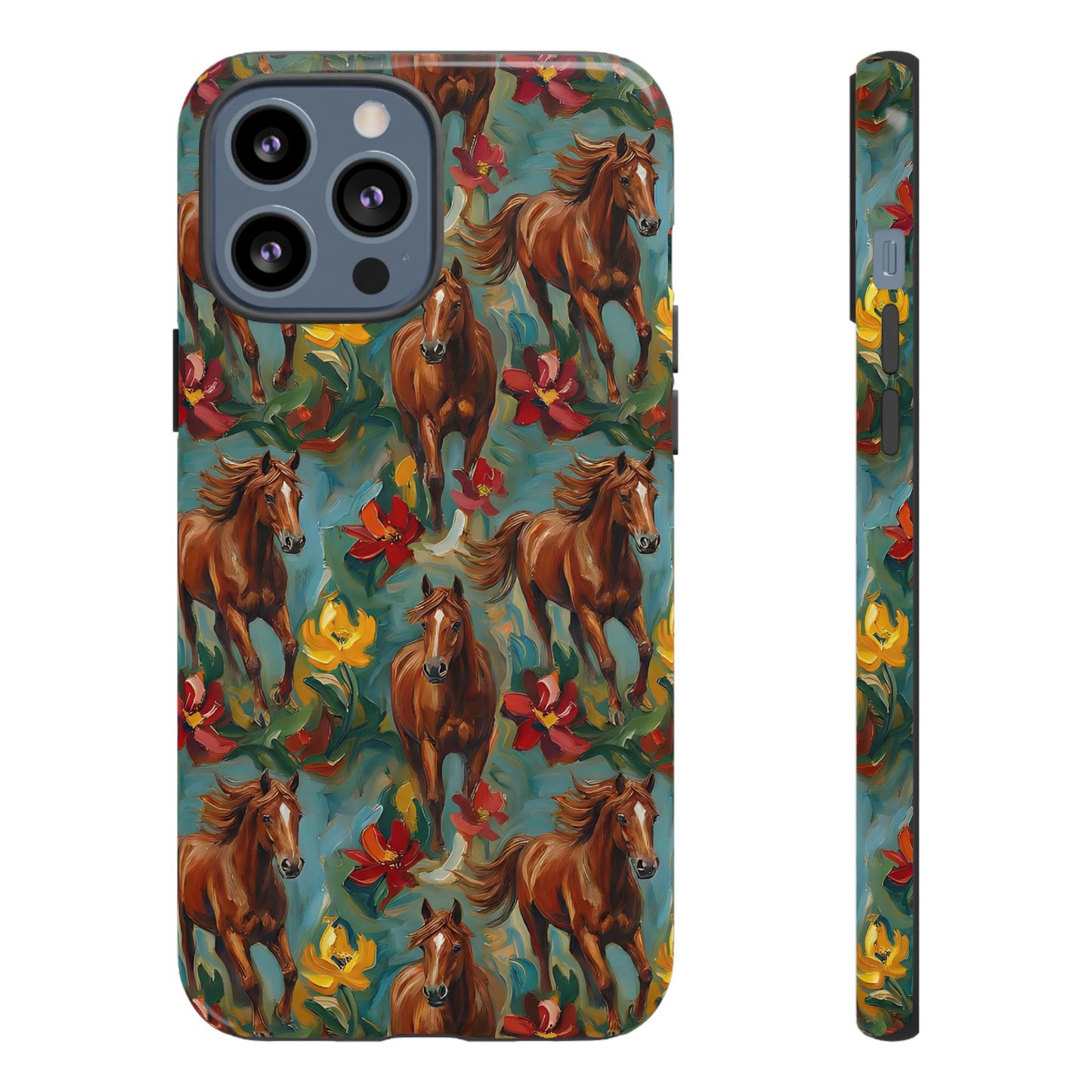 Oil Painted Horses Tough Case