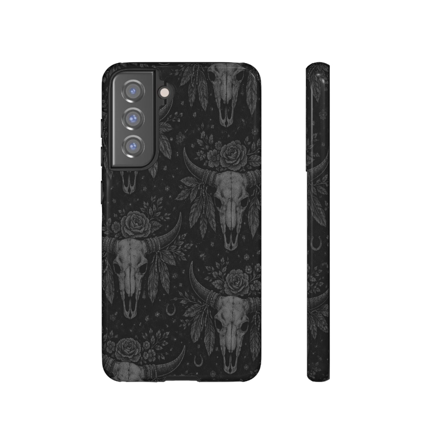 Western Noir Bull Skulls Tough Case