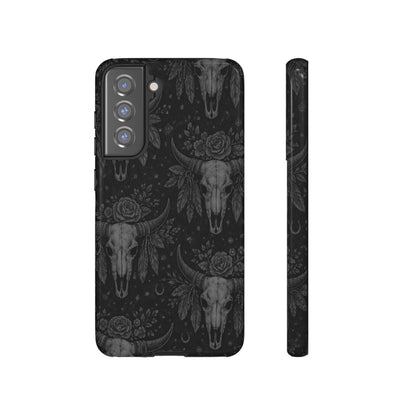 Western Noir Bull Skulls Tough Case