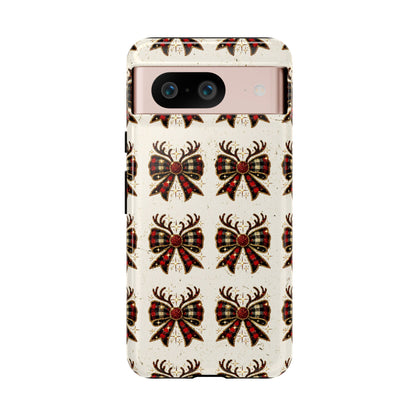 Christmas Antlers + Bows Tough Case