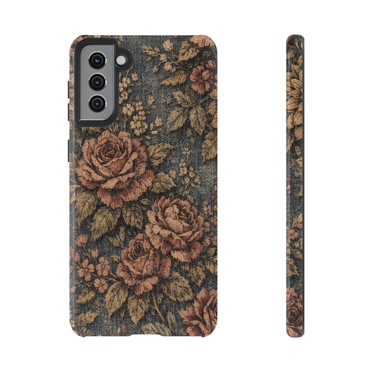 Denim Blooms Tough Case