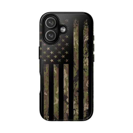 Camo Flag Patriotic Tough Phone Case
