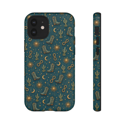 Teal Western Charms Tough Case