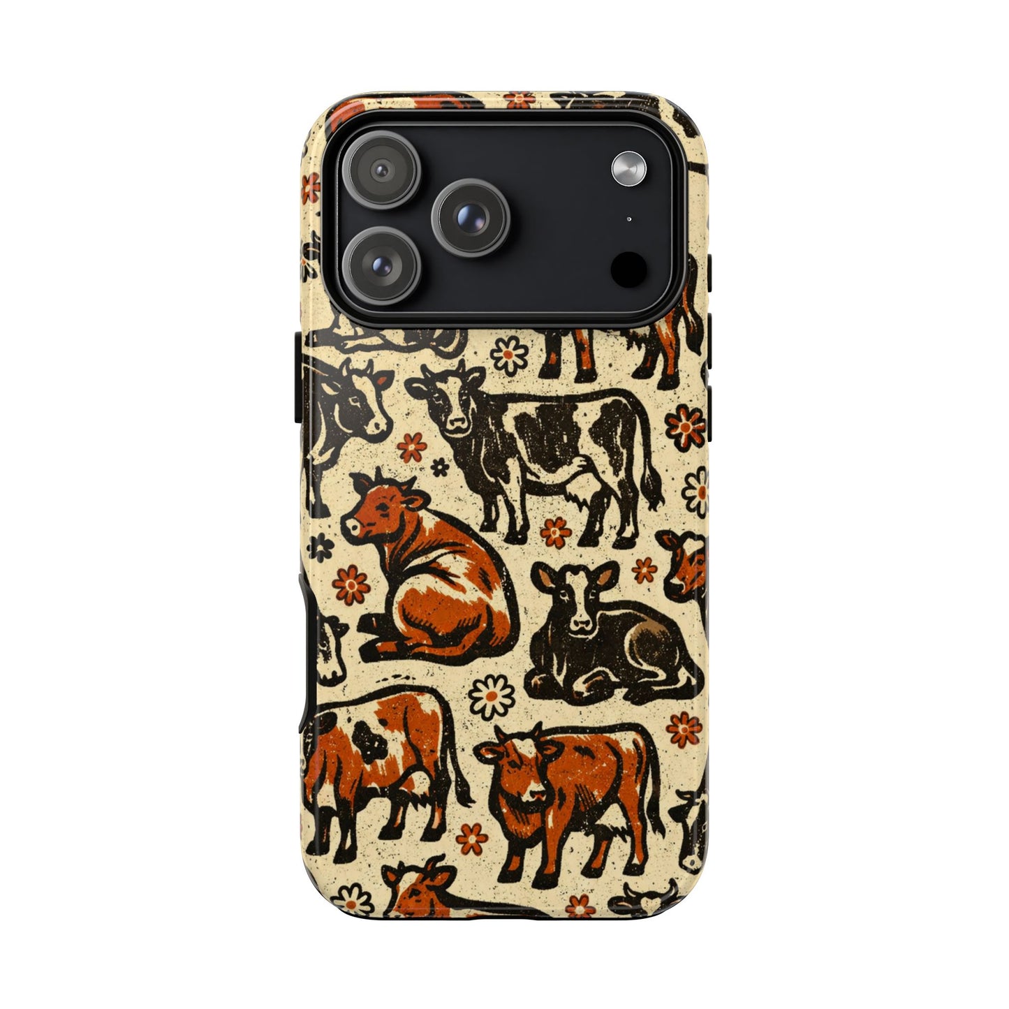 Retro Cows Tough Case