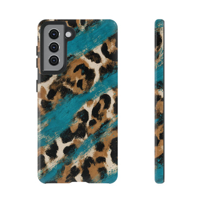 Turquoise Leopard Tough Case