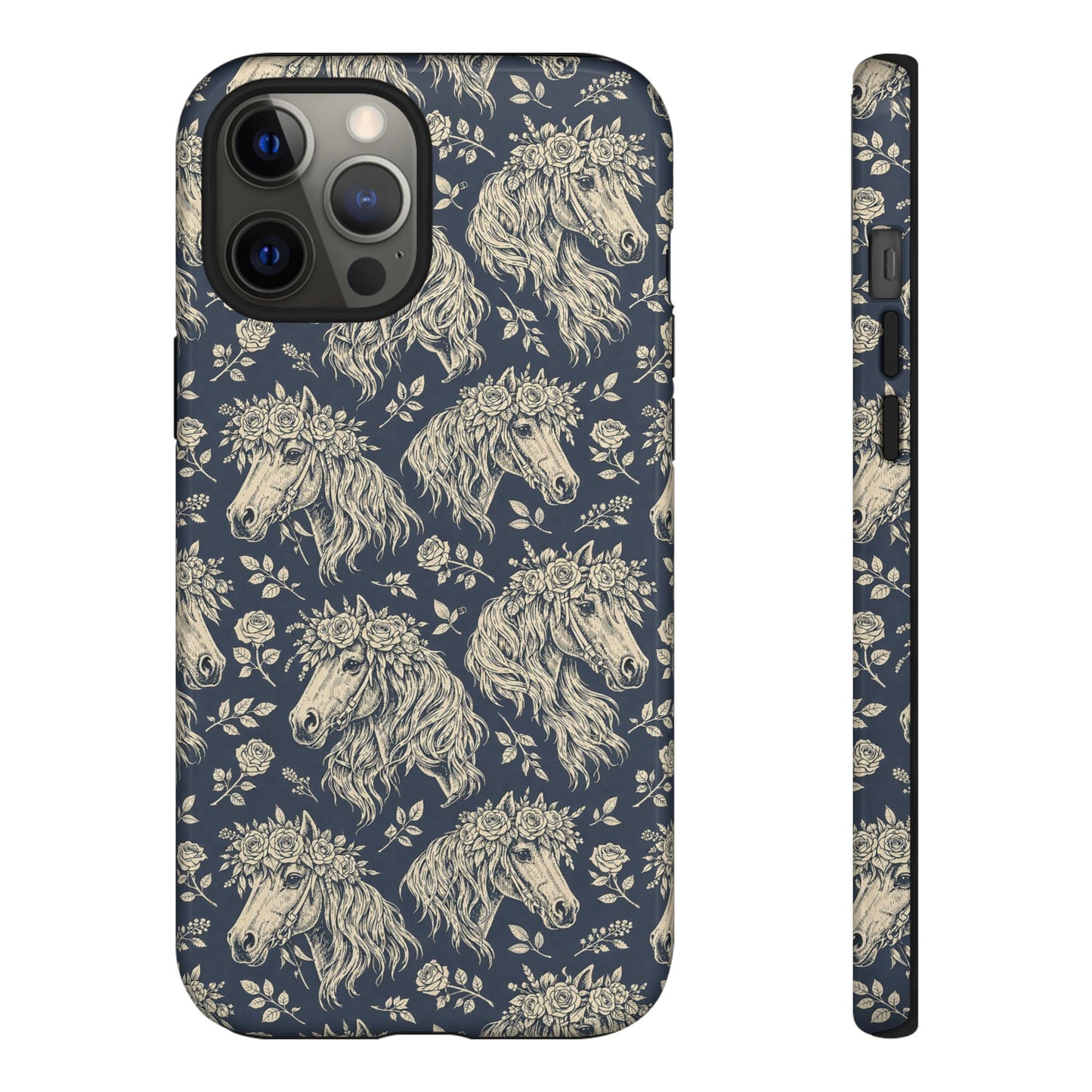 Floral Horses Tough Case