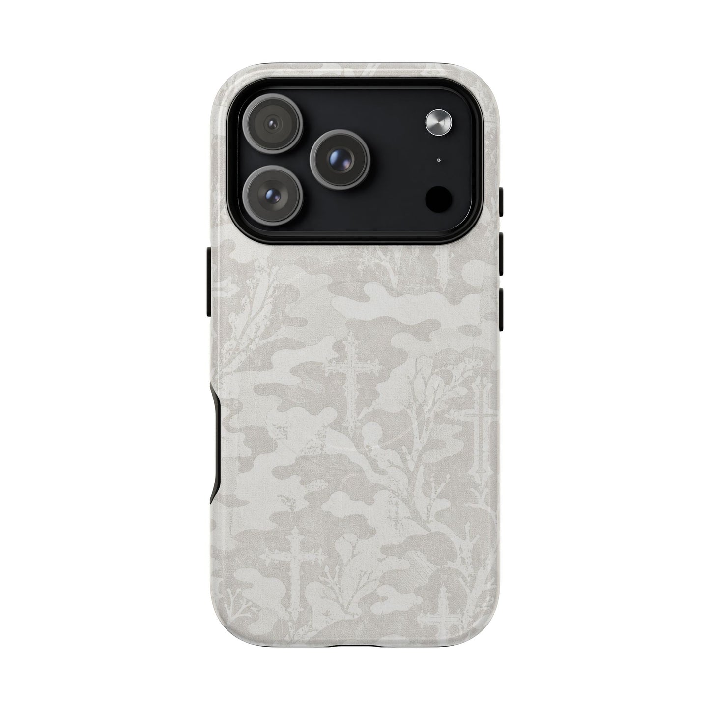 White Camo Cross Magnetic Case