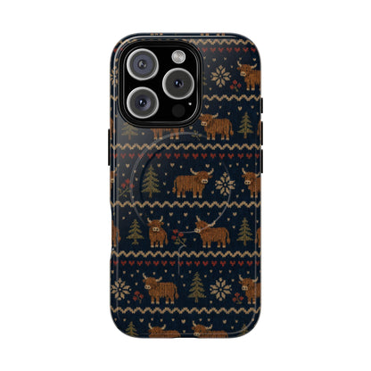 Highland Cow Sweater Magnetic Case