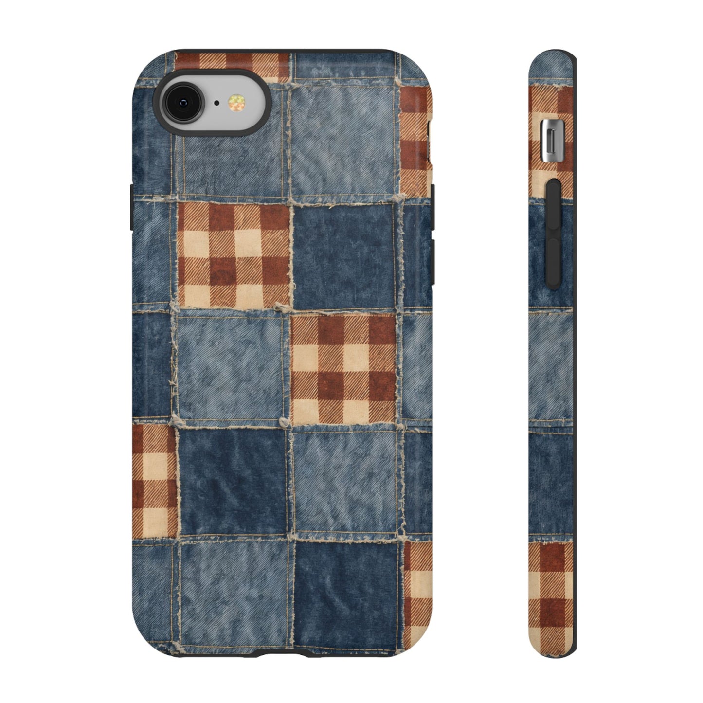 Denim Patchwork Tough Case