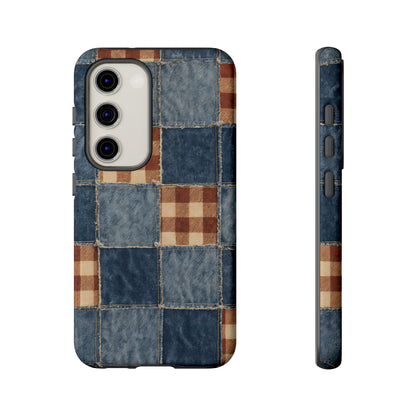 Denim Patchwork Tough Case