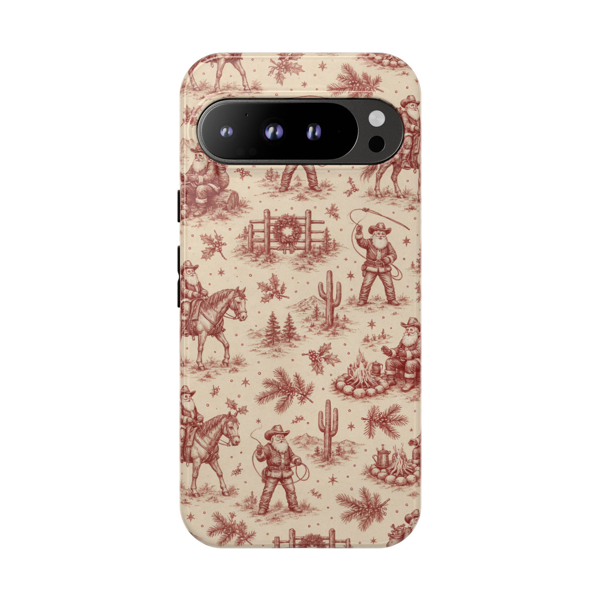Cowboy Santa Toile Tough Case