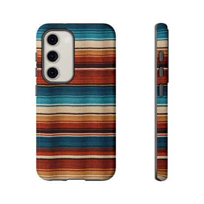 Turquoise + Orange Serape Tough Case