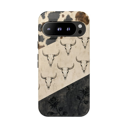 Bull Skull Rose Tough Case