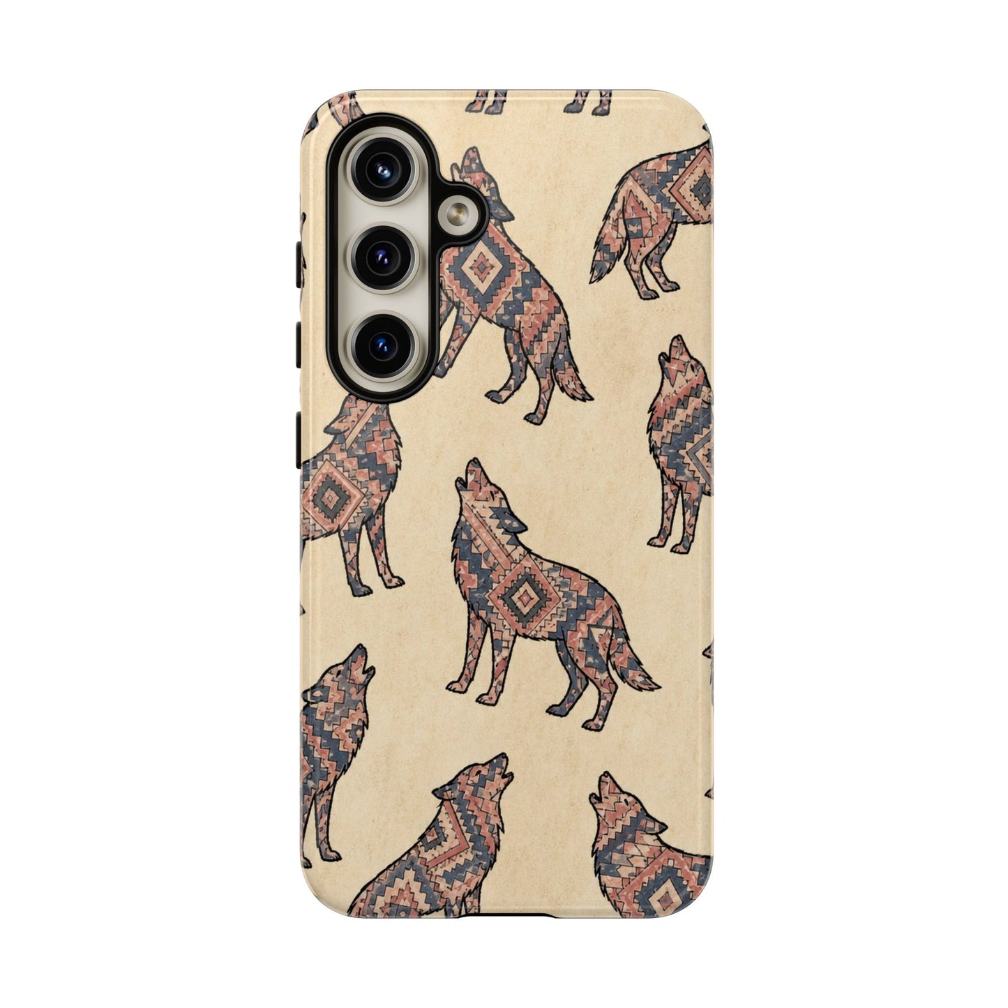 Rose Aztec Wolf Tough Case
