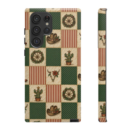 Western Christmas Sampler Tough Case